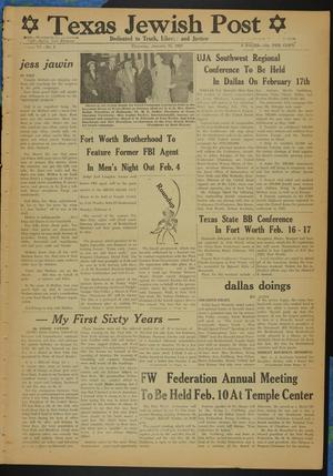 Texas Jewish Post (Fort Worth, Tex.), Vol. 6, No. 5, Ed. 1 Thursday, January 31, 1952