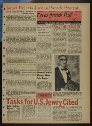 Primary view of object titled 'Texas Jewish Post (Fort Worth, Tex.), Vol. 22, No. 18, Ed. 1 Thursday, May 2, 1968'.