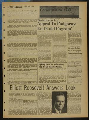 Texas Jewish Post (Fort Worth, Tex.), Vol. 21, No. 47, Ed. 1 Thursday, November 23, 1967