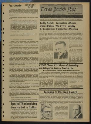 Texas Jewish Post (Fort Worth, Tex.), Vol. 26, No. 46, Ed. 1 Thursday, November 16, 1972