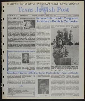 Texas Jewish Post (Fort Worth, Tex.), Vol. 46, No. 51, Ed. 1 Thursday, December 17, 1992