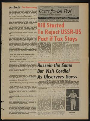 Texas Jewish Post (Fort Worth, Tex.), Vol. 27, No. 7, Ed. 1 Thursday, February 15, 1973