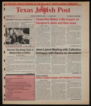 Primary view of object titled 'Texas Jewish Post (Fort Worth, Tex.), Vol. 49, No. 12, Ed. 1 Thursday, March 23, 1995'.