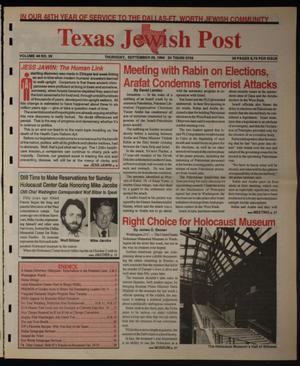Texas Jewish Post (Fort Worth, Tex.), Vol. 48, No. 39, Ed. 1 Thursday, September 29, 1994