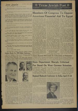 Texas Jewish Post (Fort Worth, Tex.), Vol. 17, No. 17, Ed. 1 Thursday, April 25, 1963