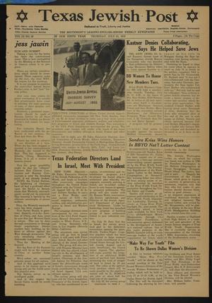 Texas Jewish Post (Fort Worth, Tex.), Vol. 9, No. 29, Ed. 1 Thursday, July 21, 1955