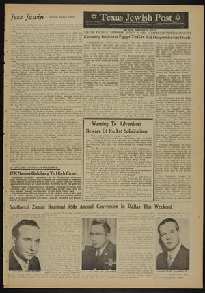Texas Jewish Post (Fort Worth, Tex.), Vol. 16, No. 35, Ed. 1 Thursday, August 30, 1962