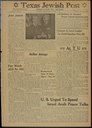 Texas Jewish Post (Fort Worth, Tex.), Vol. 5, No. 28, Ed. 1 Thursday, November 22, 1951
