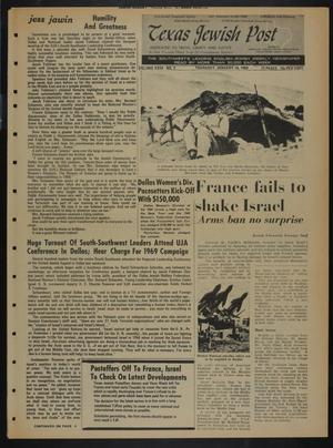 Texas Jewish Post (Fort Worth, Tex.), Vol. 23, No. 3, Ed. 1 Thursday, January 16, 1969