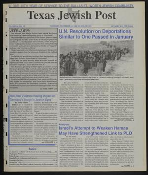 Texas Jewish Post (Fort Worth, Tex.), Vol. 46, No. 52, Ed. 1 Thursday, December 24, 1992