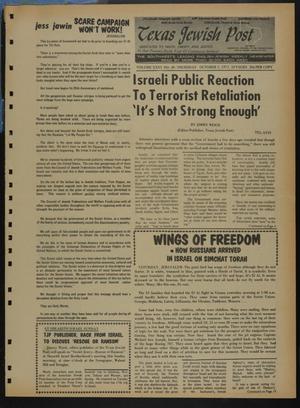 Texas Jewish Post (Fort Worth, Tex.), Vol. 26, No. 40, Ed. 1 Thursday, October 5, 1972