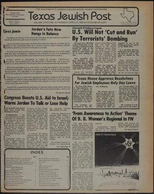 Texas Jewish Post (Fort Worth, Tex.), Vol. 37, No. 16, Ed. 1 Thursday, April 21, 1983