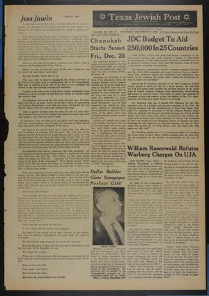 Texas Jewish Post (Fort Worth, Tex.), Vol. 13, No. 51, Ed. 1 Thursday, December 17, 1959