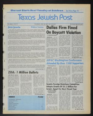 Texas Jewish Post (Fort Worth, Tex.), Vol. 41, No. 21, Ed. 1 Thursday, May 28, 1987