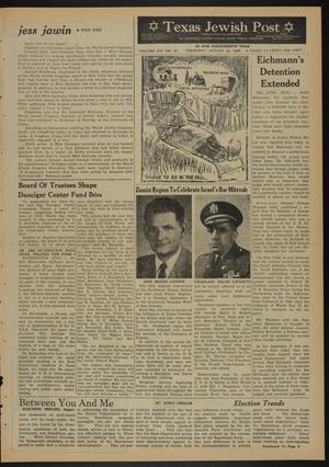 Texas Jewish Post (Fort Worth, Tex.), Vol. 14, No. 33, Ed. 1 Thursday, August 18, 1960