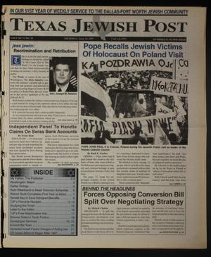 Primary view of object titled 'Texas Jewish Post (Fort Worth, Tex.), Vol. 51, No. 24, Ed. 1 Thursday, June 12, 1997'.