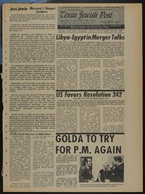 Texas Jewish Post (Fort Worth, Tex.), Vol. 27, No. 25, Ed. 1 Thursday, June 21, 1973