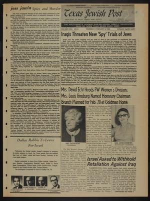 Texas Jewish Post (Fort Worth, Tex.), Vol. 23, No. 6, Ed. 1 Thursday, February 6, 1969