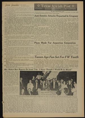 Texas Jewish Post (Fort Worth, Tex.), Vol. 16, No. 30, Ed. 1 Thursday, July 26, 1962