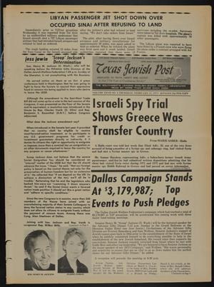 Texas Jewish Post (Fort Worth, Tex.), Vol. 27, No. 8, Ed. 1 Thursday, February 22, 1973