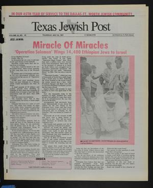 Texas Jewish Post (Fort Worth, Tex.), Vol. 45, No. 22, Ed. 1 Thursday, May 30, 1991