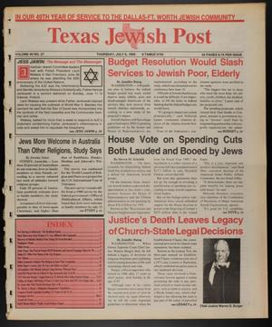 Texas Jewish Post (Fort Worth, Tex.), Vol. 49, No. 27, Ed. 1 Thursday, July 6, 1995