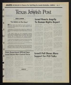 Texas Jewish Post (Fort Worth, Tex.), Vol. 43, No. 7, Ed. 1 Thursday, February 16, 1989