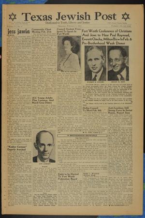 Texas Jewish Post (Fort Worth, Tex.), Vol. 5, No. 3, Ed. 1 Thursday, February 1, 1951