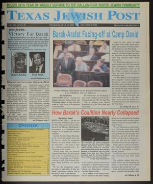Texas Jewish Post (Fort Worth, Tex.), Vol. 54, No. 28, Ed. 1 Thursday, July 13, 2000