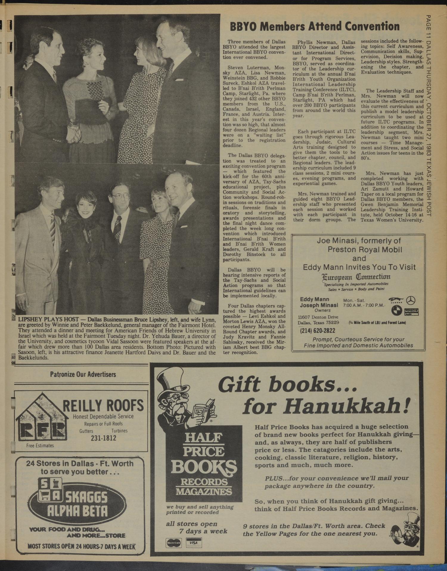 Texas Jewish Post (Fort Worth, Tex.), Vol. 37, No. 43, Ed. 1