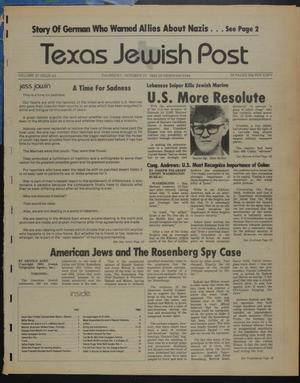 Texas Jewish Post (Fort Worth, Tex.), Vol. 37, No. 43, Ed. 1 Thursday, October 27, 1983