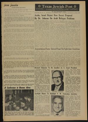Texas Jewish Post (Fort Worth, Tex.), Vol. 16, No. 43, Ed. 1 Thursday, October 25, 1962