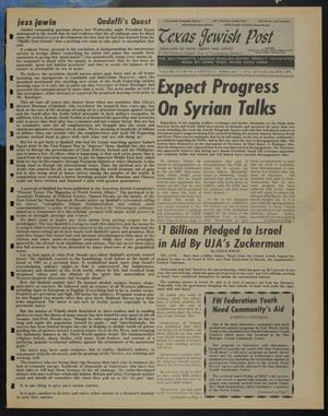 Texas Jewish Post (Fort Worth, Tex.), Vol. 28, No. 6, Ed. 1 Thursday, February 7, 1974