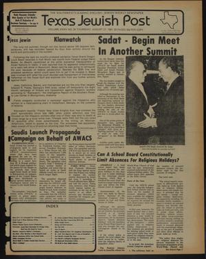 Texas Jewish Post (Fort Worth, Tex.), Vol. 35, No. 35, Ed. 1 Thursday, August 27, 1981