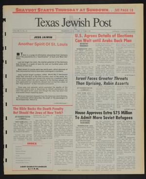 Texas Jewish Post (Fort Worth, Tex.), Vol. 43, No. 22, Ed. 1 Thursday, June 1, 1989