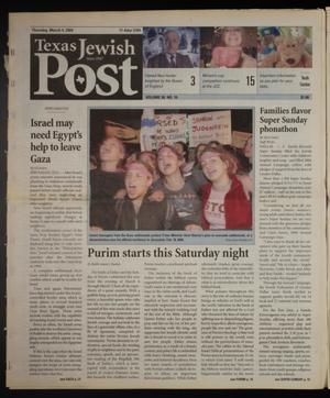 Texas Jewish Post (Fort Worth, Tex.), Vol. 58, No. 10, Ed. 1 Thursday, March 4, 2004