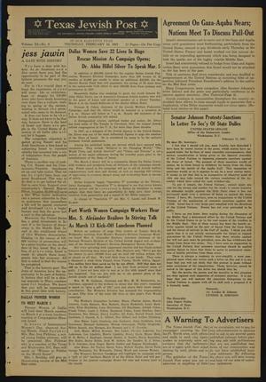 Texas Jewish Post (Fort Worth, Tex.), Vol. 11, No. 9, Ed. 1 Thursday, February 28, 1957