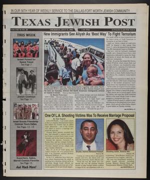 Texas Jewish Post (Fort Worth, Tex.), Vol. 56, No. 28, Ed. 1 Thursday, July 11, 2002