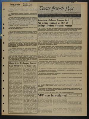 Texas Jewish Post (Fort Worth, Tex.), Vol. 23, No. 41, Ed. 1 Thursday, October 9, 1969