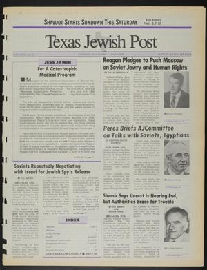 Primary view of object titled 'Texas Jewish Post (Fort Worth, Tex.), Vol. 42, No. 20, Ed. 1 Thursday, May 19, 1988'.