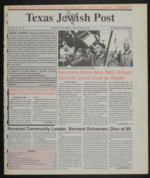 Texas Jewish Post (Fort Worth, Tex.), Vol. 46, No. 49, Ed. 1 Thursday, December 3, 1992