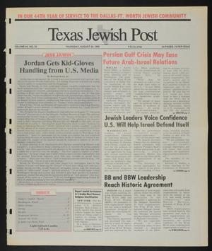 Texas Jewish Post (Fort Worth, Tex.), Vol. 44, No. 35, Ed. 1 Thursday, August 30, 1990