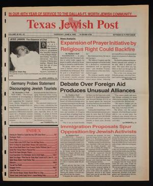 Primary view of object titled 'Texas Jewish Post (Fort Worth, Tex.), Vol. 49, No. 23, Ed. 1 Thursday, June 8, 1995'.