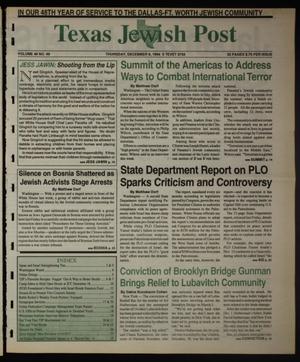 Primary view of object titled 'Texas Jewish Post (Fort Worth, Tex.), Vol. 48, No. 49, Ed. 1 Thursday, December 8, 1994'.