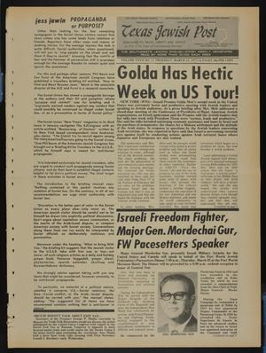 Texas Jewish Post (Fort Worth, Tex.), Vol. 27, No. 11, Ed. 1 Thursday, March 15, 1973