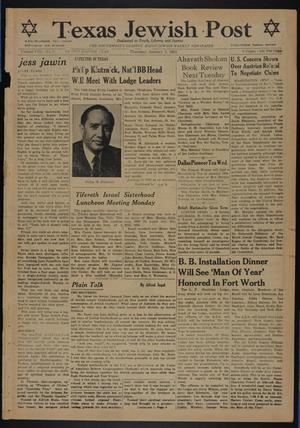 Texas Jewish Post (Fort Worth, Tex.), Vol. 8, No. 1, Ed. 1 Thursday, January 7, 1954