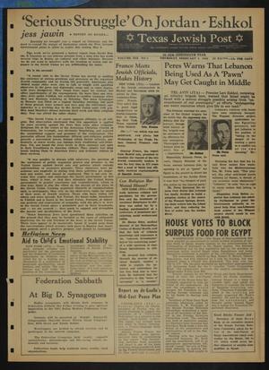 Texas Jewish Post (Fort Worth, Tex.), Vol. 19, No. 5, Ed. 1 Thursday, February 4, 1965