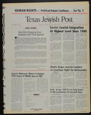 Texas Jewish Post (Fort Worth, Tex.), Vol. 42, No. 41, Ed. 1 Thursday, October 13, 1988