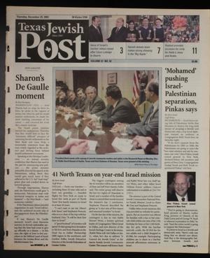 Texas Jewish Post (Fort Worth, Tex.), Vol. 57, No. 52, Ed. 1 Thursday, December 25, 2003