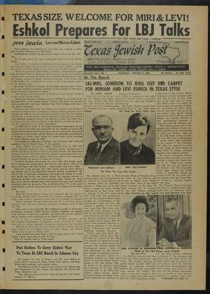 Texas Jewish Post (Fort Worth, Tex.), Vol. 22, No. 1, Ed. 1 Thursday, January 4, 1968
